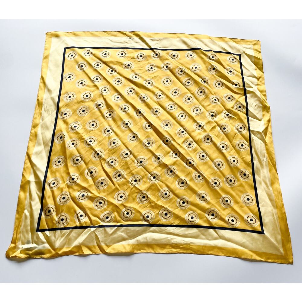 Ann Taylor Factory Yellow Silk Scarf 25" Square